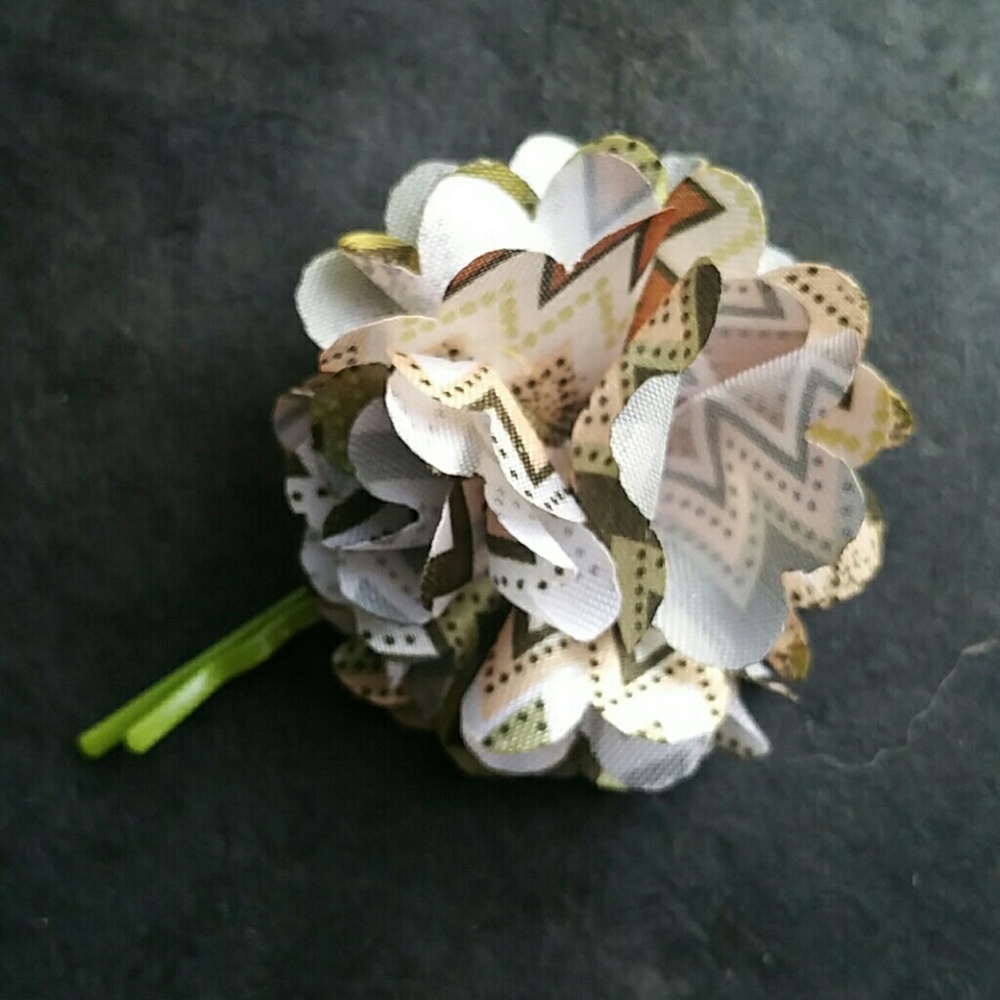 Fabric hair flower 
